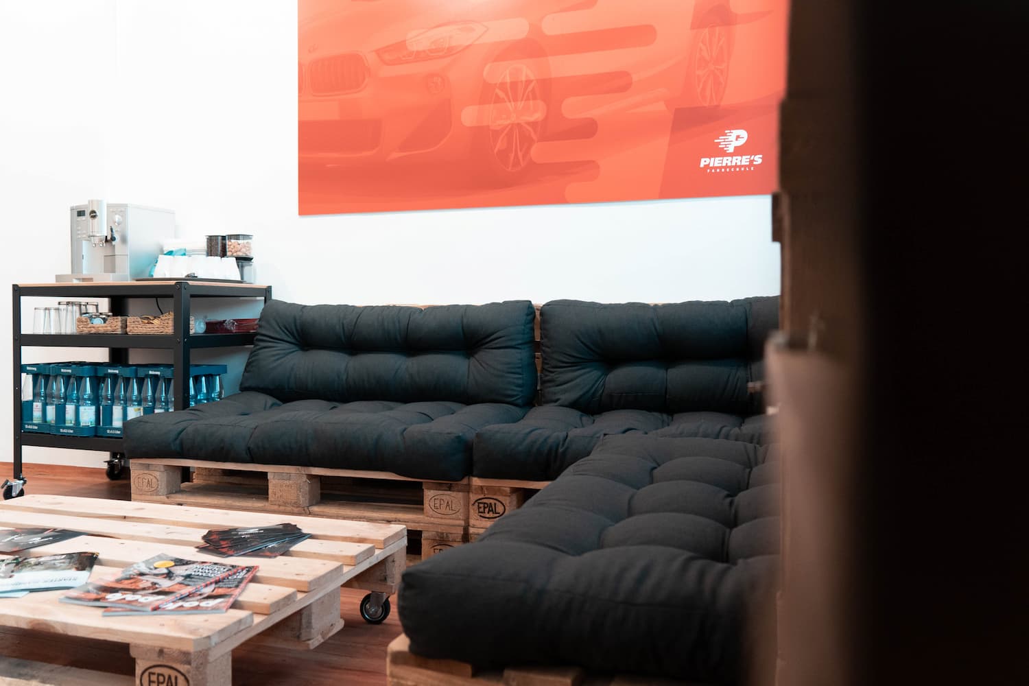 Lounge in der Fahrschule